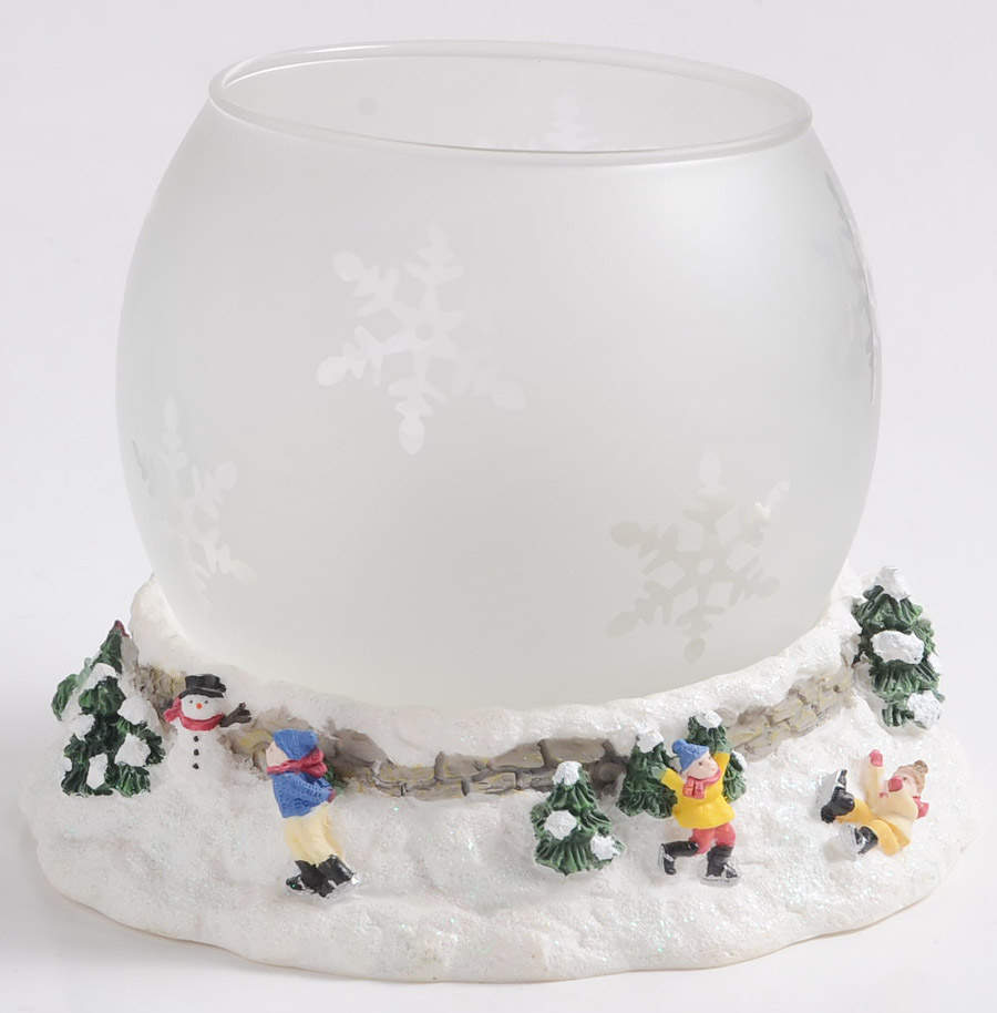 Winterberry 2 Piece Sculptured Tea Light Globe by Pfaltzgraff-1
