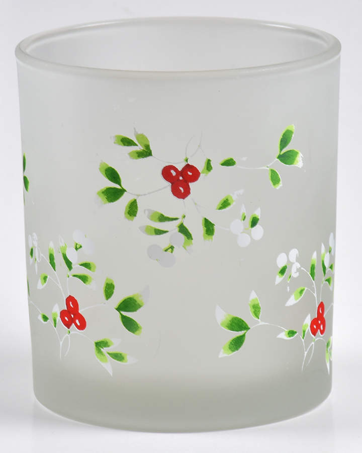 Winterberry 3" Glass Votive Candleholder by Pfaltzgraff-1