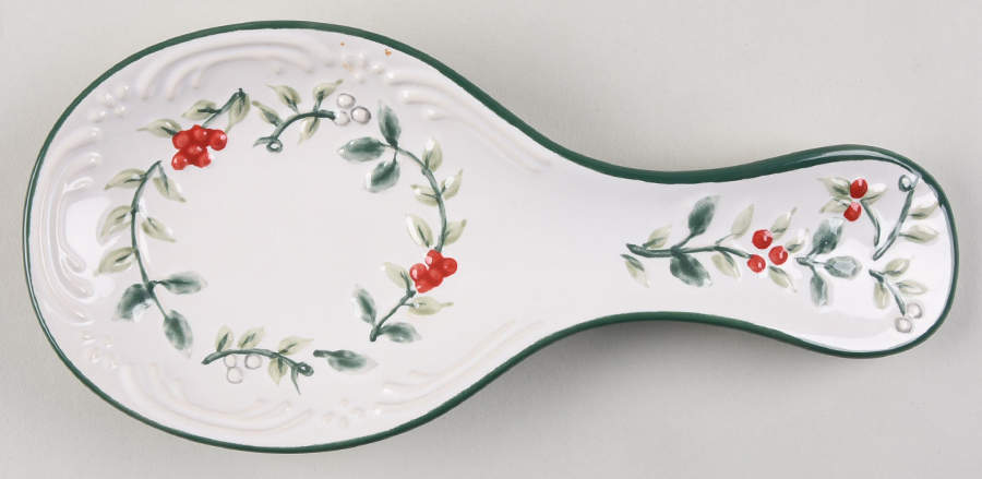 Winterberry Spoon Rest/Holder (Holds 1 Spoon) by Pfaltzgraff-1