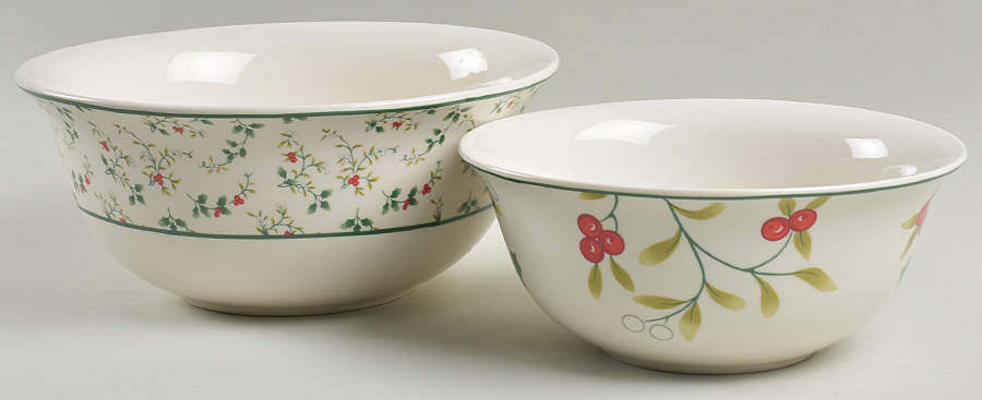 Winterberry (Set of 2) Nesting Bowl (NEB7 & NEB9) by Pfaltzgraff-1