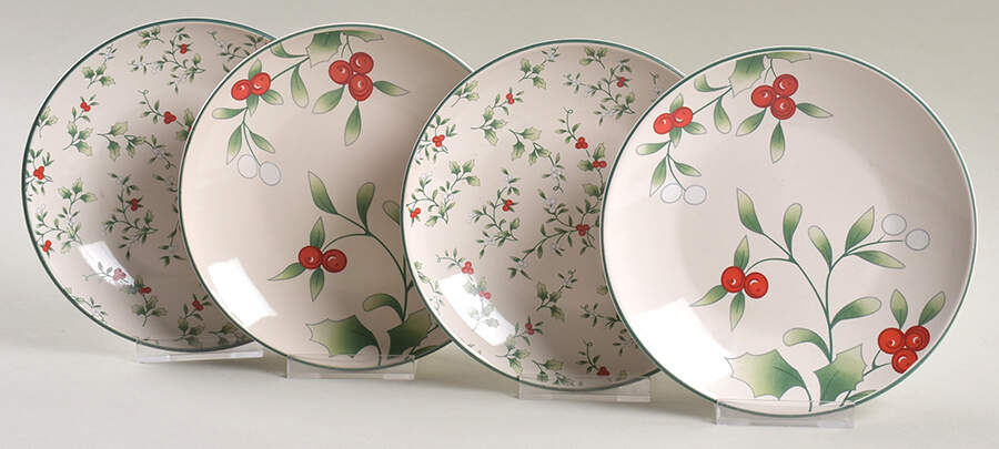 Winterberry Appetizer Plate - Set of 2 Each (Motif 18-19) by Pfaltzgraff-1