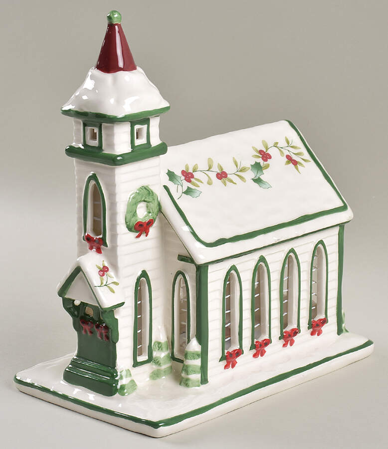 Winterberry Electric Lighted Church by Pfaltzgraff-1