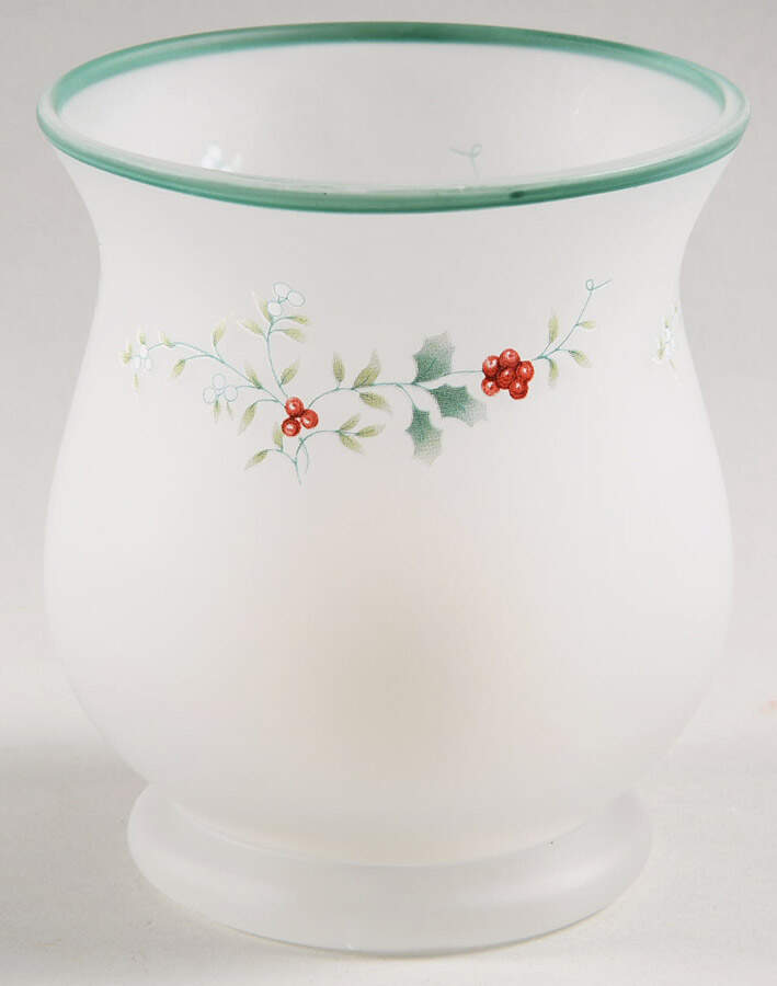 Winterberry 4" Mini Glassware Hurricane by Pfaltzgraff-1