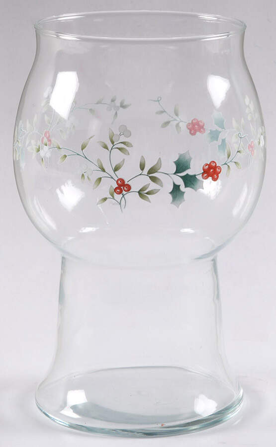 Winterberry 7" Glassware Hurricane by Pfaltzgraff-1