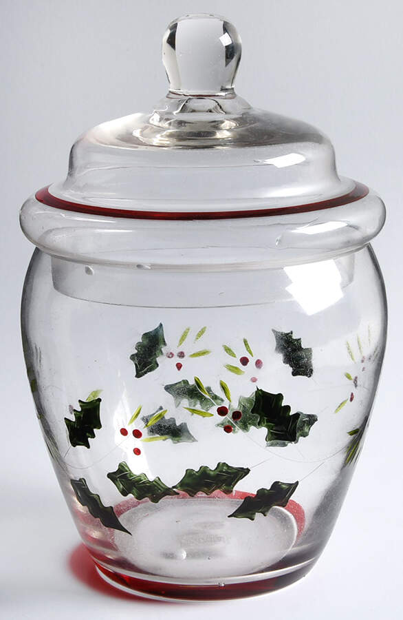 Winterberry Glassware Treat Jar & Lid by Pfaltzgraff-1