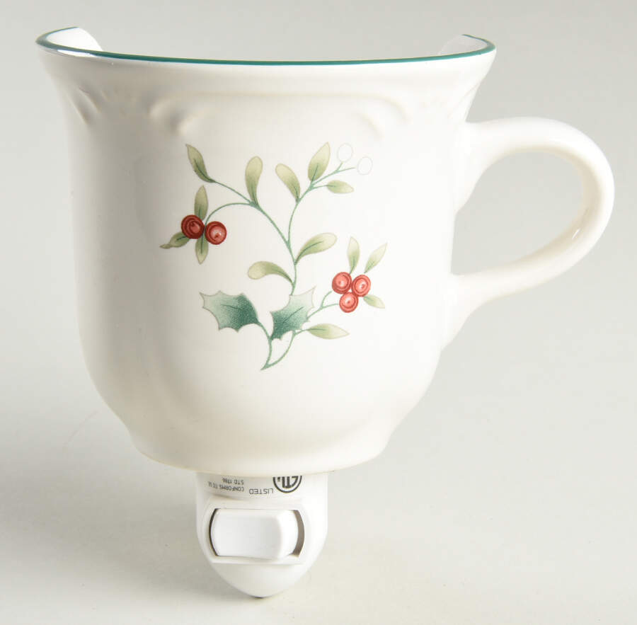 Winterberry 1 5/8" + cup (H) Night Light/Cup HC by Pfaltzgraff-1