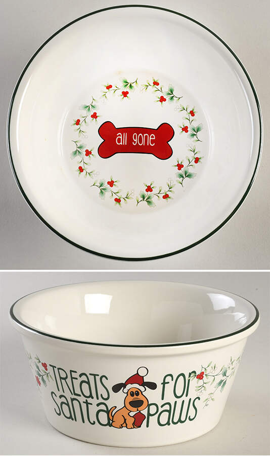 Winterberry Small Dog Bowl by Pfaltzgraff-1