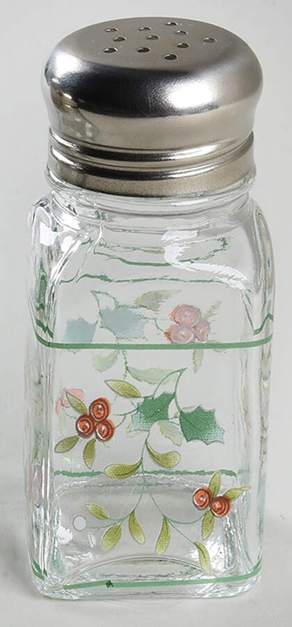 Winterberry Glassware Salt and Pepper Set by Pfaltzgraff-1