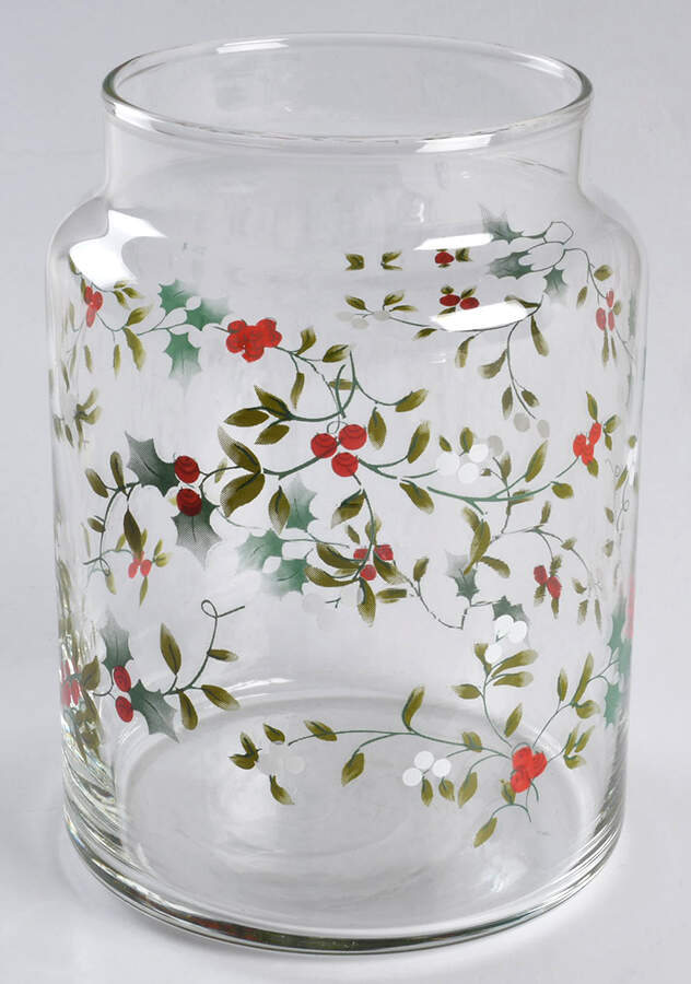 Winterberry Glassware Candy Jar No Lid by Pfaltzgraff-1