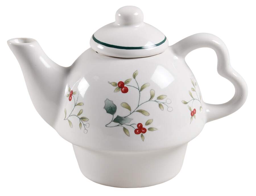Winterberry Teapot for Individual Teapot & Lid with Cup by Pfaltzgraff-1