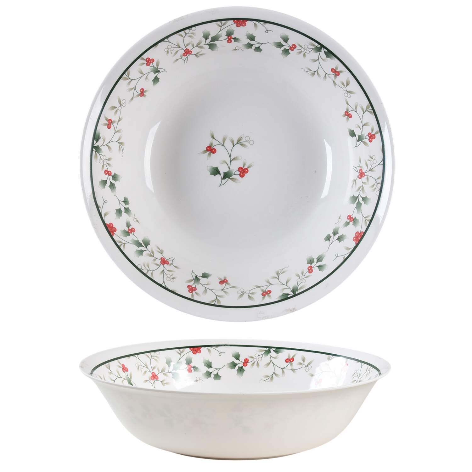 Winterberry 11" Large Melamine Salad Serving Bowl by Pfaltzgraff-1