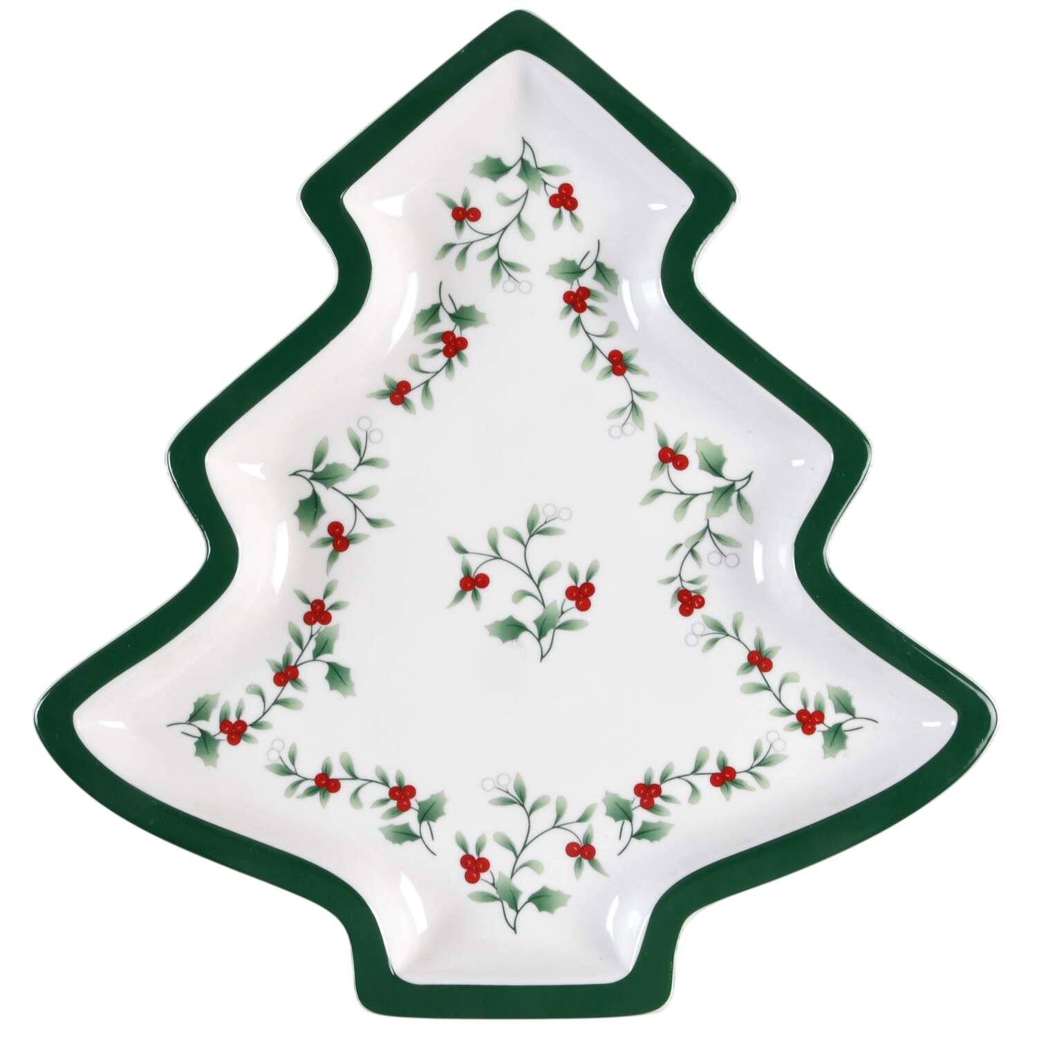Winterberry Tree Shaped Plate by Pfaltzgraff-1