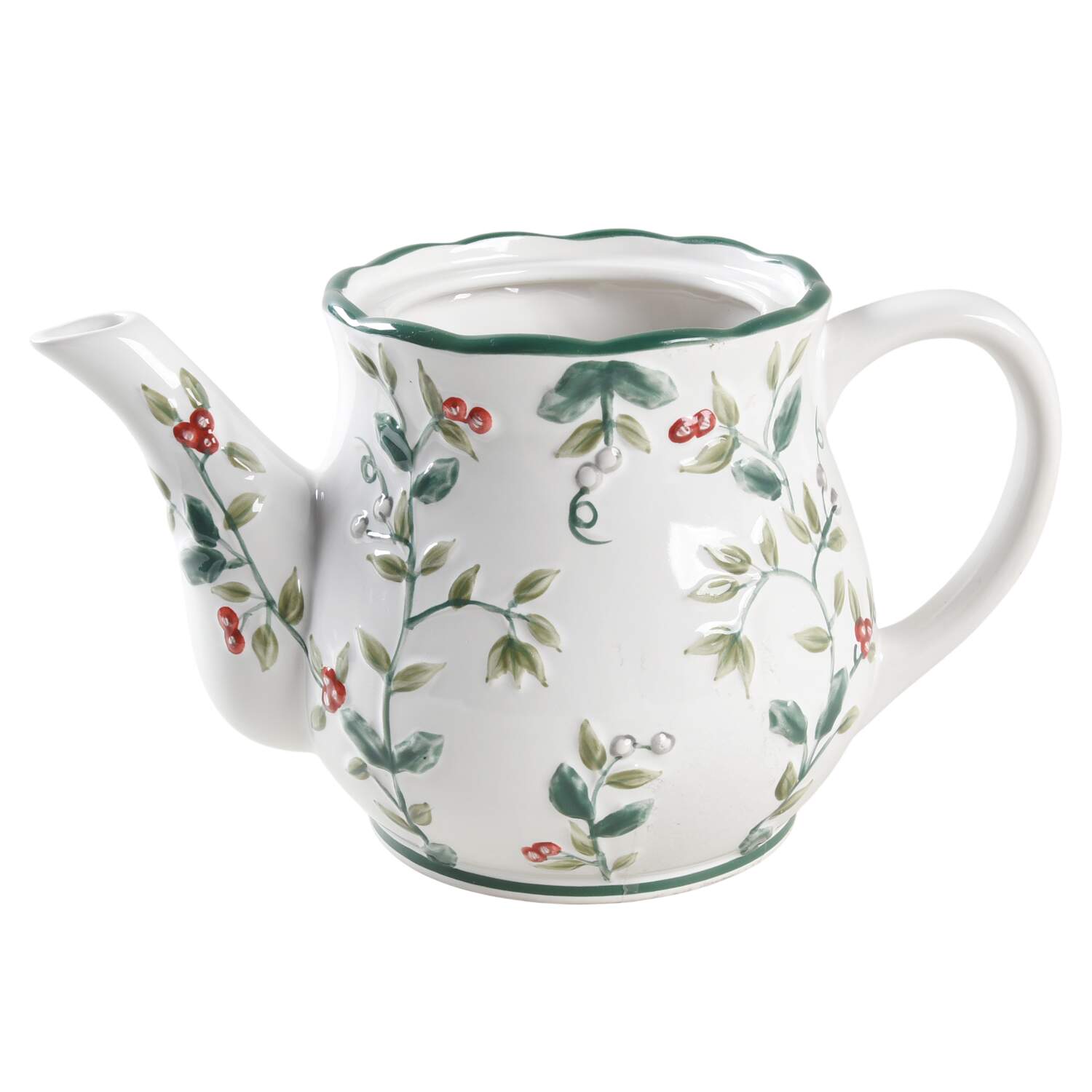 Winterberry Teapot No Lid by Pfaltzgraff-1