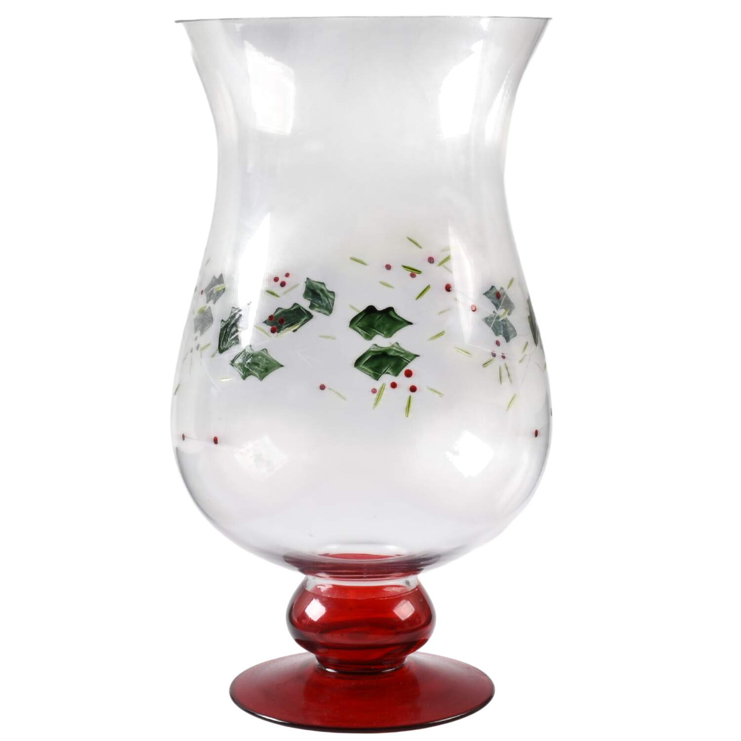 Winterberry 1 Piece Glassware Hurricane Lamp by Pfaltzgraff-1