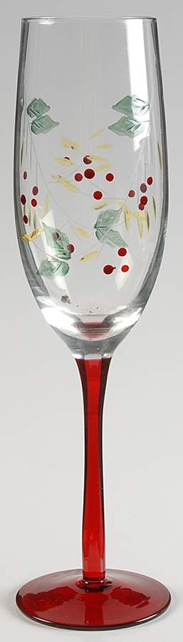 Winterberry Glassware Champagne Flute by Pfaltzgraff-1