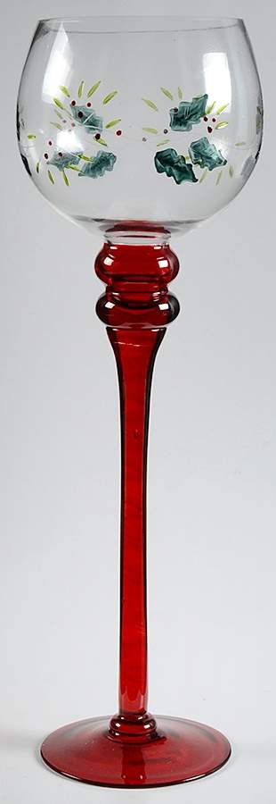 Winterberry 15" Glassware Candlestick by Pfaltzgraff-1