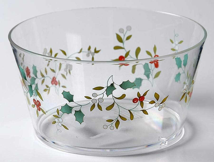 Winterberry Acrylic Fruit/Dessert (Sauce) Bowl by Pfaltzgraff-1