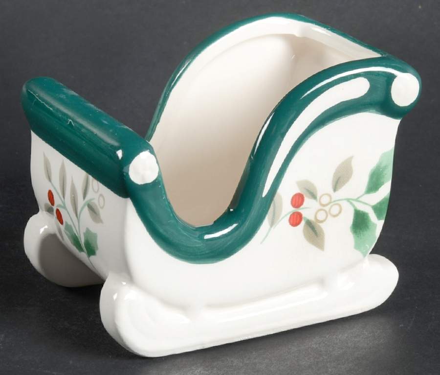 Winterberry Sleigh Sweetener Holder by Pfaltzgraff-1