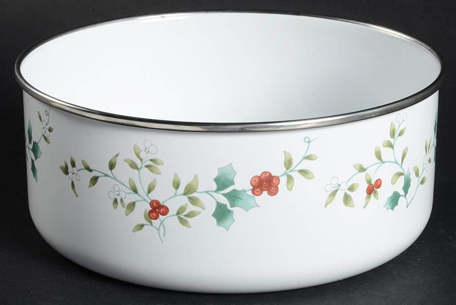 Winterberry 7 1/4" Metal Bowl by Pfaltzgraff-1