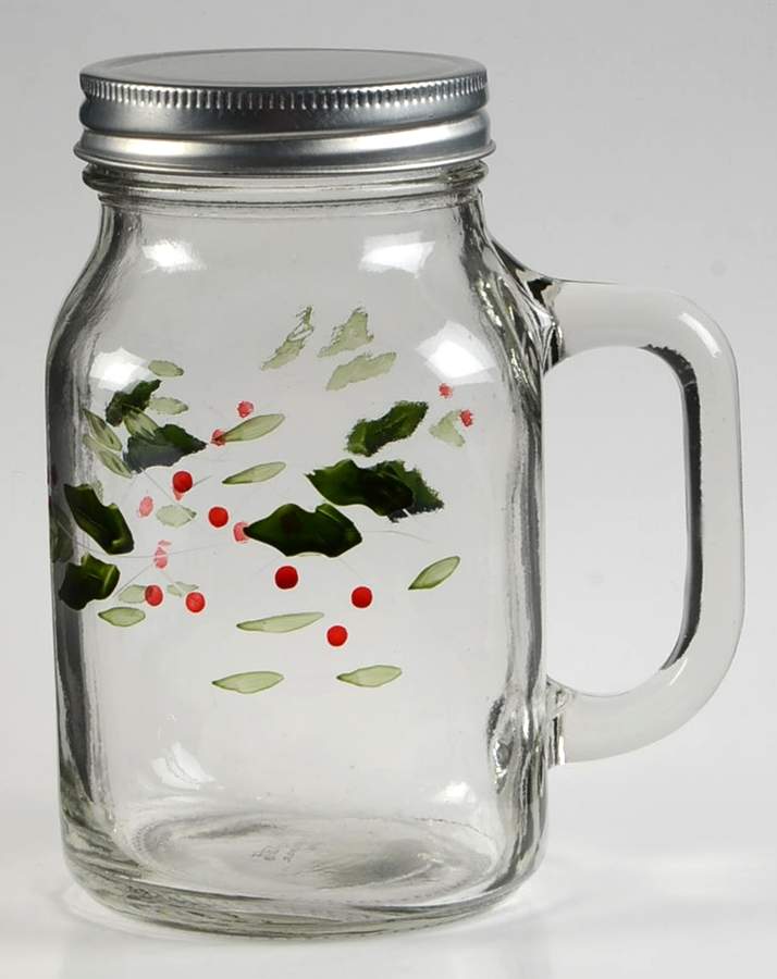Winterberry Glassware Mason Jar & Lid by Pfaltzgraff-1
