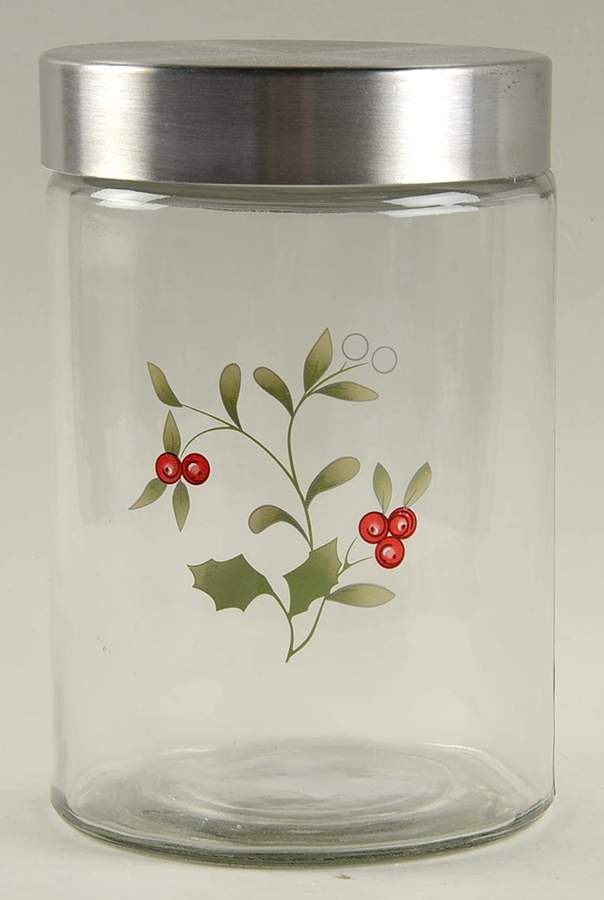 Winterberry Medium Glassware Canister by Pfaltzgraff-1