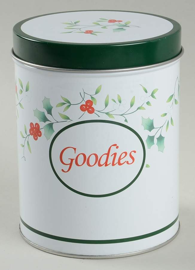Winterberry Metal Goodies Canister & Lid by Pfaltzgraff-1
