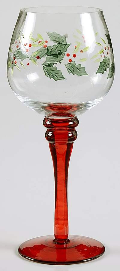 Winterberry 8" Glassware Stemmed Votive Candleholder by Pfaltzgraff-1