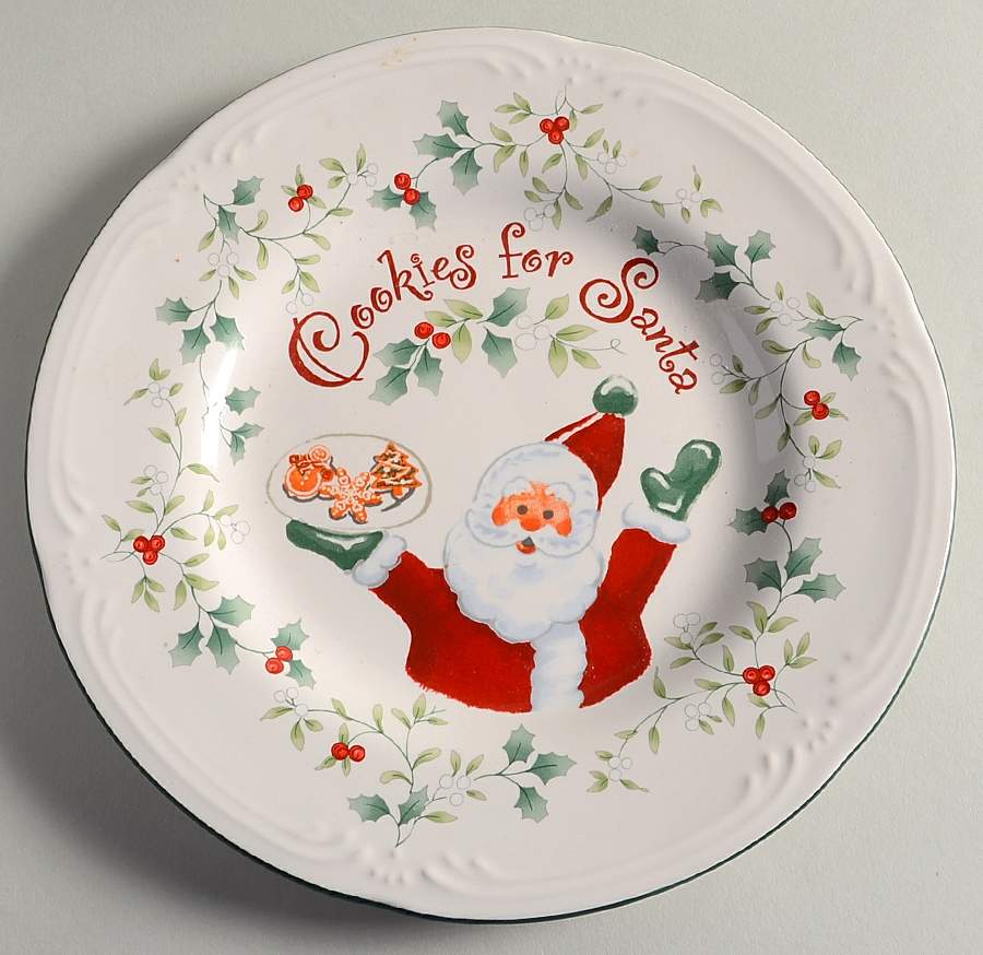 Winterberry "Cookies for Santa" Plate by Pfaltzgraff-1