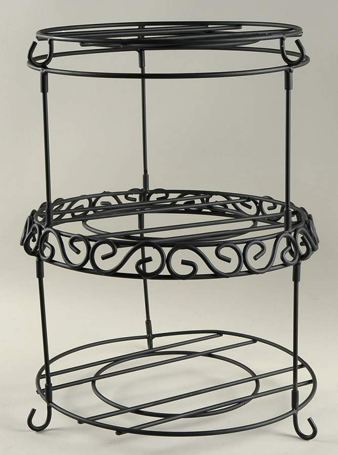 Winterberry 3 Tier Metal Plate Holder by Pfaltzgraff-1