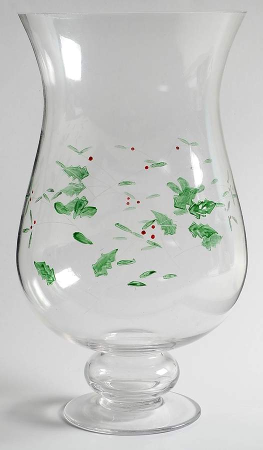 Winterberry 1 Piece Glassware Hurricane Lamp by Pfaltzgraff-1