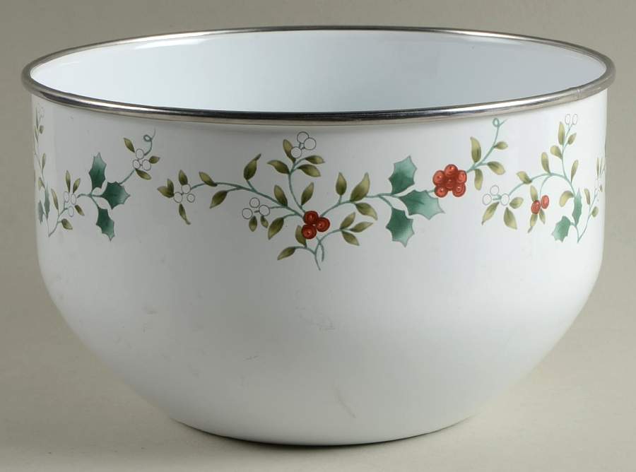 Winterberry 7 3/4" Metal Bowl by Pfaltzgraff-1