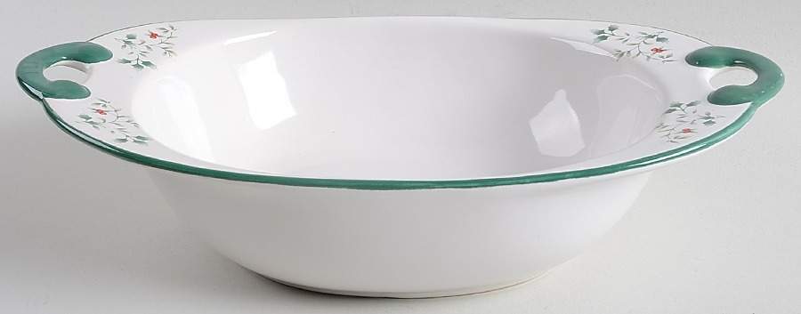 Winterberry 11" Nesting Handled Oval Serving Bowl by Pfaltzgraff-1