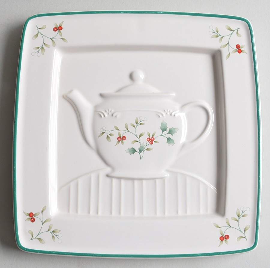 Winterberry Embossed Square Trivet by Pfaltzgraff-1