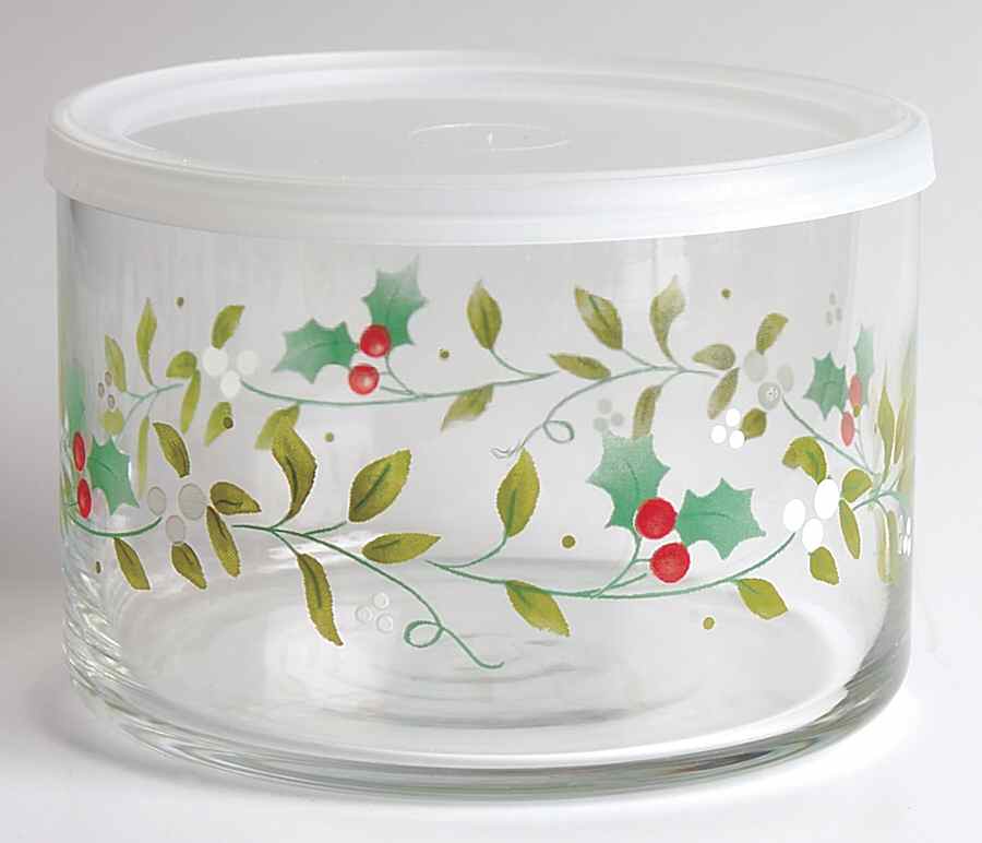 Winterberry Small Glassware Storage Jar & Lid by Pfaltzgraff-1
