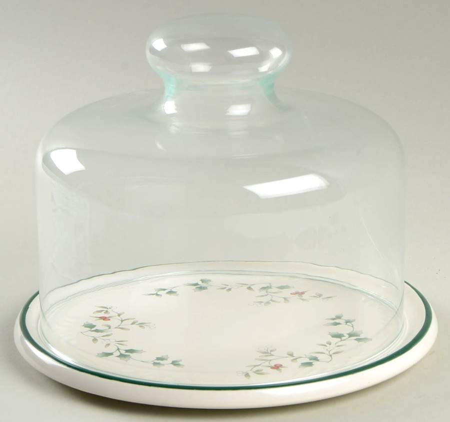 Winterberry Round Cheese Dish & Lid by Pfaltzgraff-1