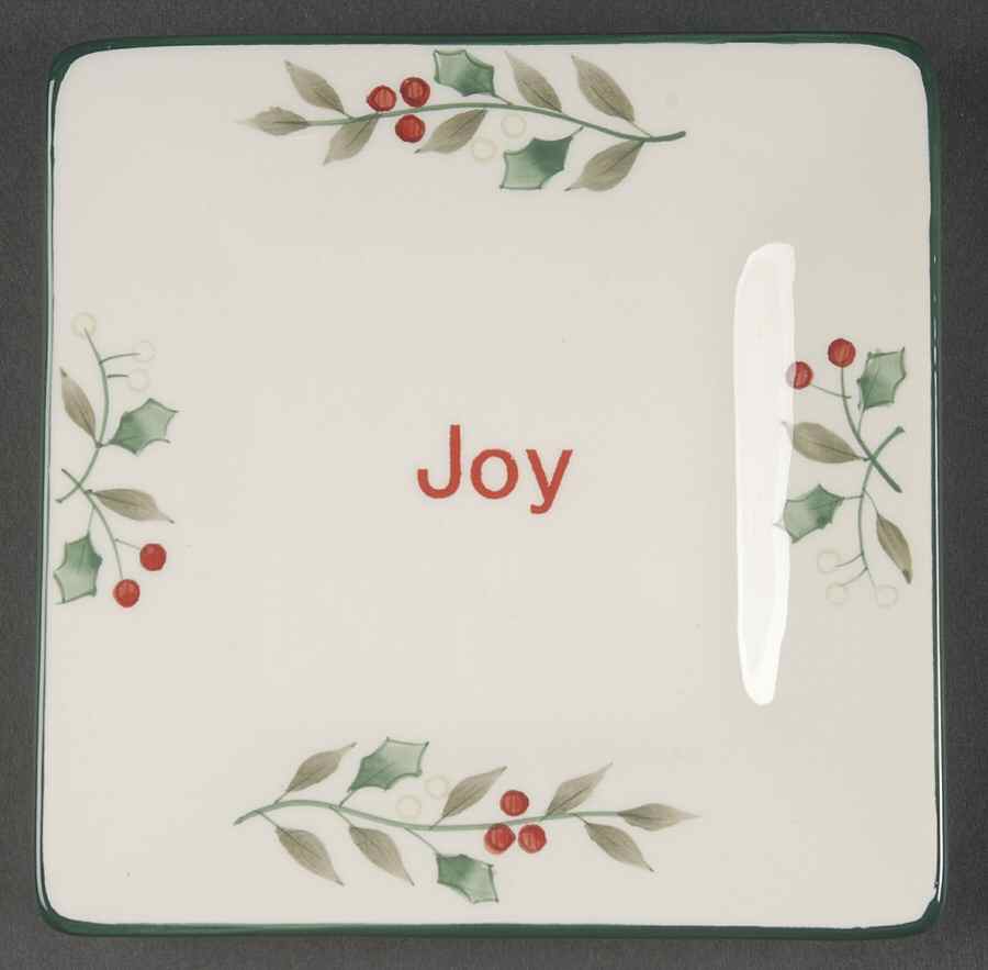 Winterberry Square Appetizer Plate by Pfaltzgraff-1