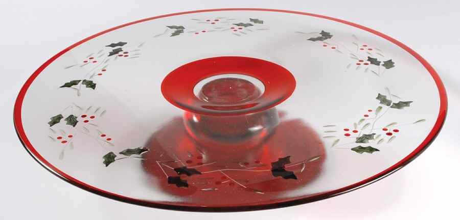 Winterberry 12" Glassware Cake Stand by Pfaltzgraff-1