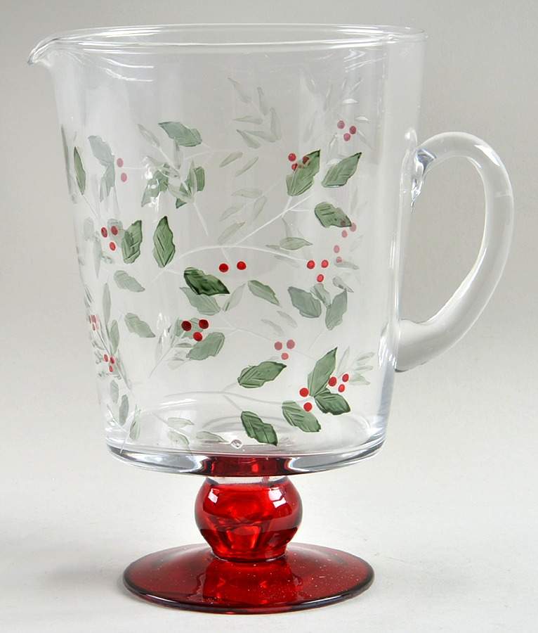 Winterberry 50 Oz Glassware Pitcher by Pfaltzgraff-1