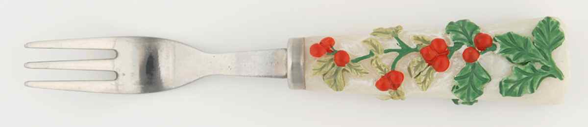 Winterberry Resin Handle Hors d'Oeuvre Fork by Pfaltzgraff-1