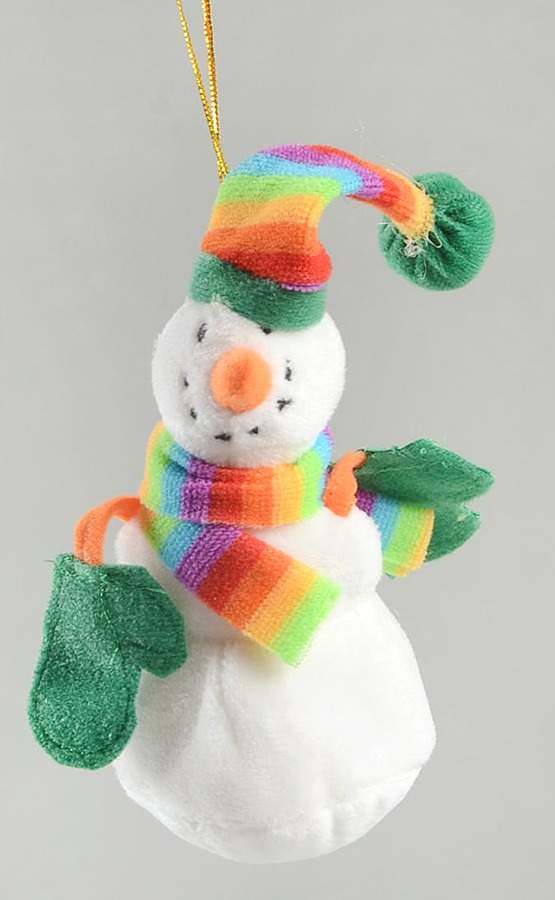 Winterberry Plush Snowman Ornament by Pfaltzgraff-1