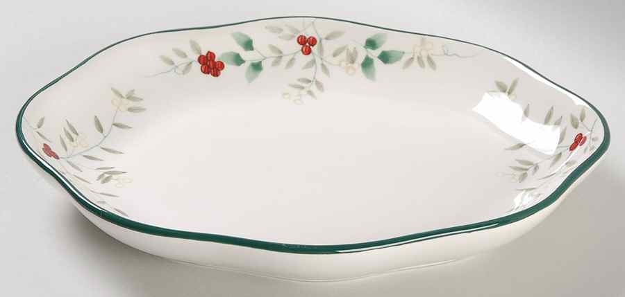 Winterberry 10" Oval Serving Platter by Pfaltzgraff-1