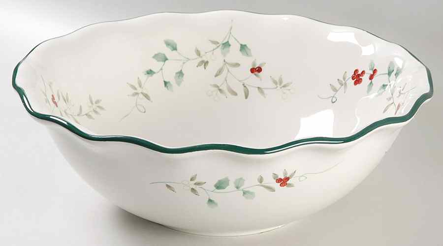 Winterberry Large Ruffled Pasta Serving Bowl by Pfaltzgraff-1