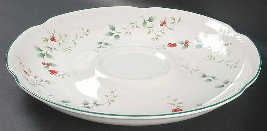 Winterberry Chip Bowl/Plate for Chip & Dip Set by Pfaltzgraff-1