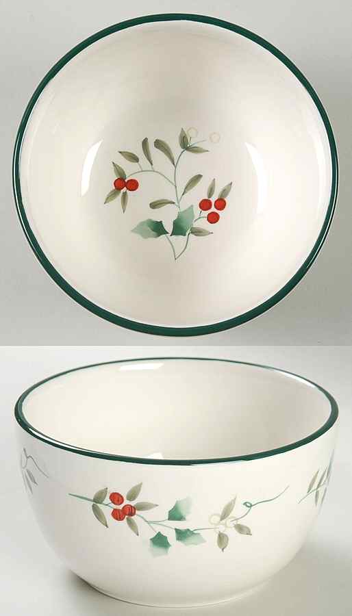 Winterberry Center Section for 5 Pc Serve Set & Wood Tray by Pfaltzgraff-1