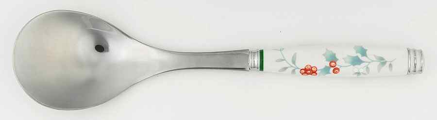 Winterberry Salad Serving Spoon with Stainless Bowl by Pfaltzgraff-1