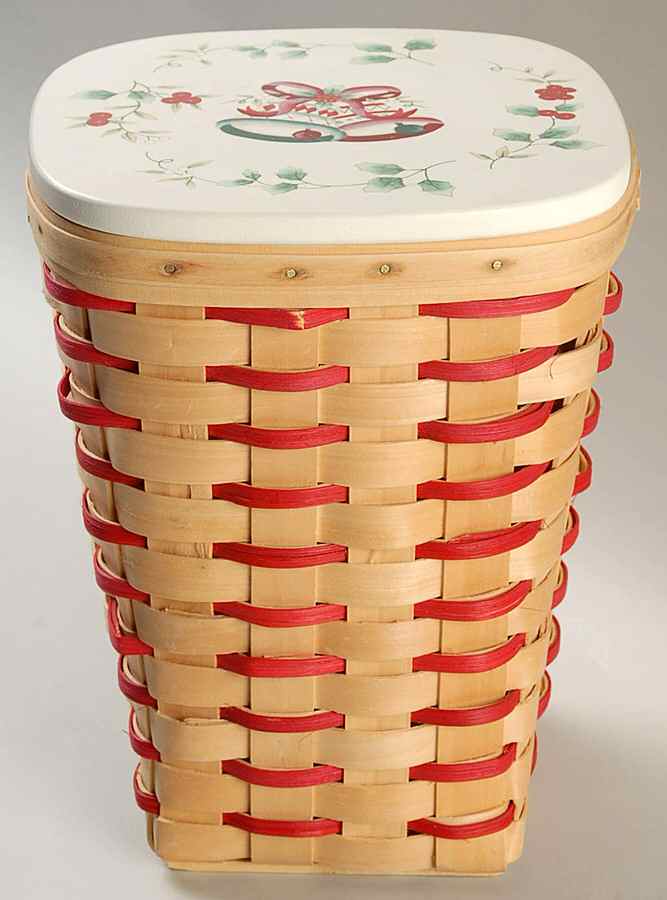 Winterberry Wicker Basket & Wood Lid by Pfaltzgraff-1