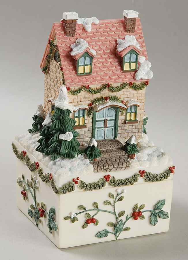 Winterberry Figural Trinket Box & Lid by Pfaltzgraff-1