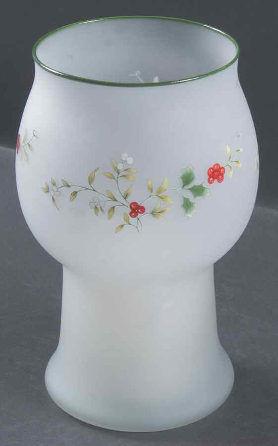 Winterberry Glass Pillar Float Candleholder by Pfaltzgraff-1