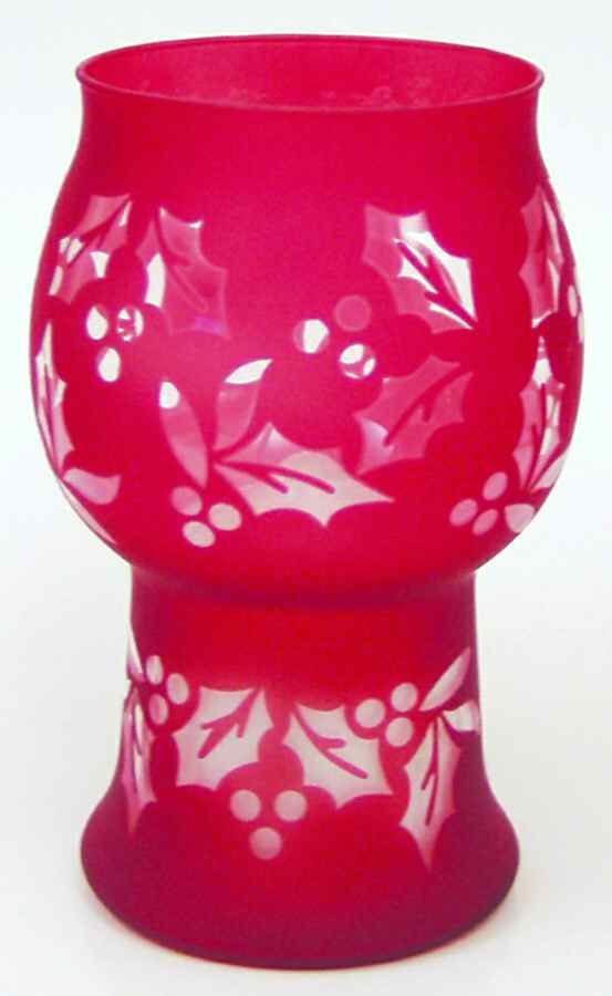 Winterberry Glass Pillar Float Candleholder by Pfaltzgraff-1