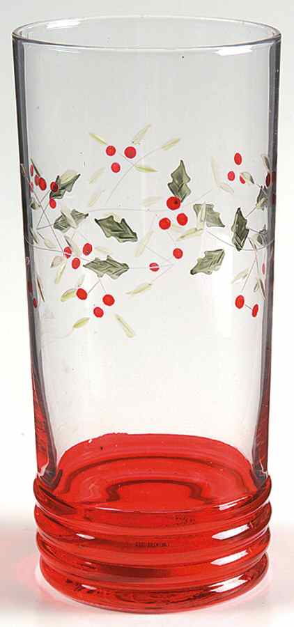 Winterberry 20 Oz Handpainted Glassware Cooler by Pfaltzgraff-1